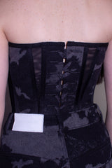 Corset Alana Black tie dye