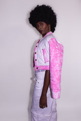 Chaqueta Denim rosa